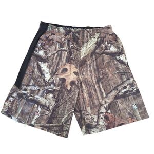 Mossy Oak Shorts Men M Camo Performance Break Up Infinity Russell Athletic 32 34